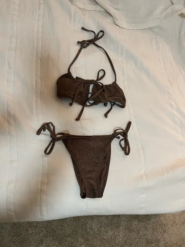 Aeropostale Bikini Set Sparkly Brown - Image 2