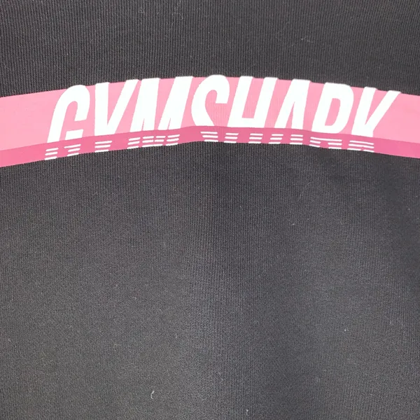 Gymshark Womens Pullover Cropped Sweatshirt Hoodie Black Size small - Image 5