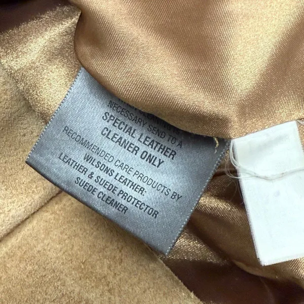 Vintage Wilsons Leather Maxima Brown Suede Blazer Button Jacket M - Image 6