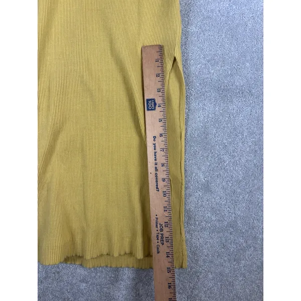 Free People Beach Last Minute Midi Dress In Yellow M Ribbed Multi Wear Options - Image 12