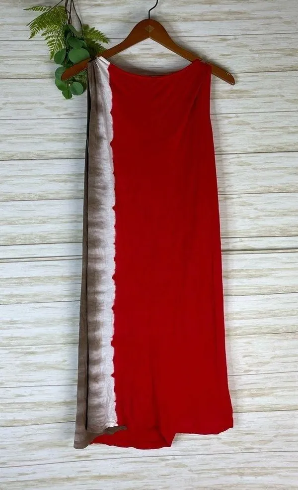 Chalet Made in USA tricolor tie dye drape dress - Image 7