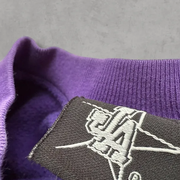 Vintage Purple Embroidered Kansas State Heavyweight Sweatshirt - Image 5