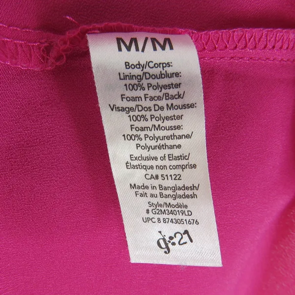 G21 Y2K Hot Pink Strapless Corset Mini Dress Medium 2000s - Image 7