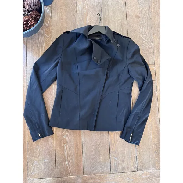 Ann‎ Taylor Moto Jacket Women Black Size 4 (T2) - Image 10