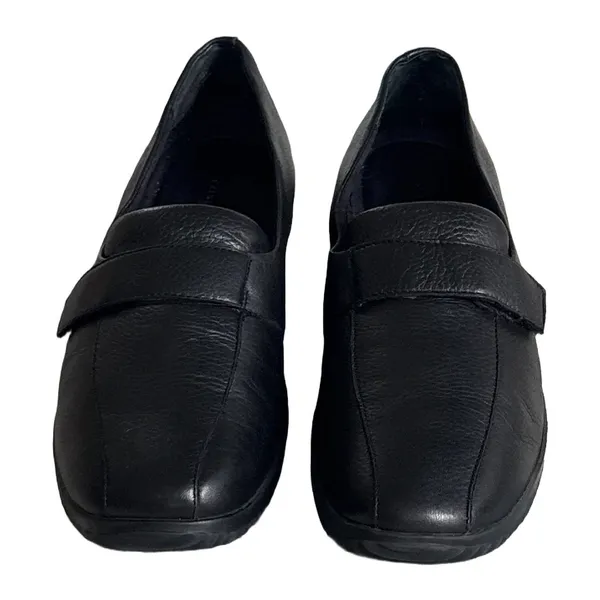 Easy Spirit Musthaves Black Leather Loafers Hook and Loop‎ Strap Shoes Womens 11 - Image 3
