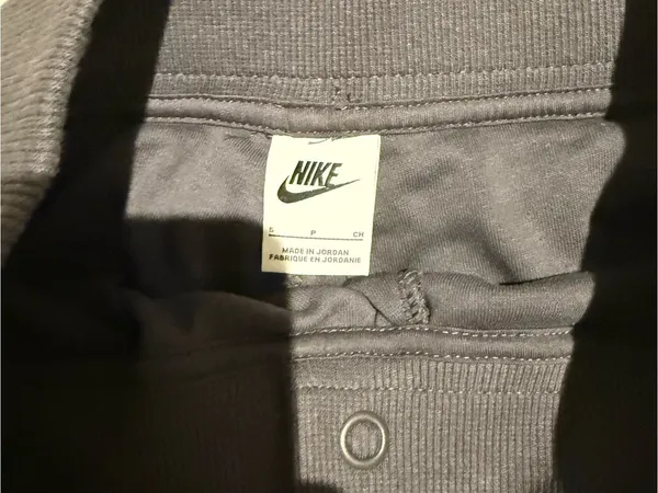 Nike Gray Ribbed Knit Shorts - Image 2