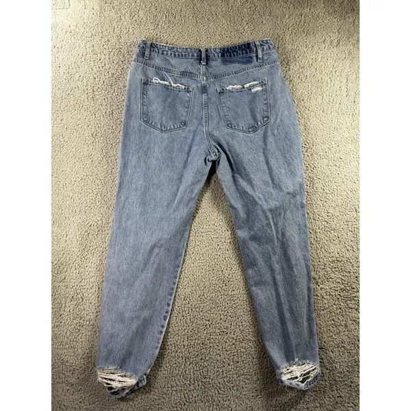 Vervet Flying‎ Monkey Jeans Women 31 Ultra High Rise Tapered Distressed Two Tone Leg - Image 2
