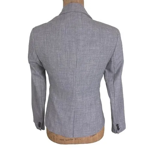 Banana Republic Petite Washable Grey One Button Blazer Business Professional‎ 0P - Image 2