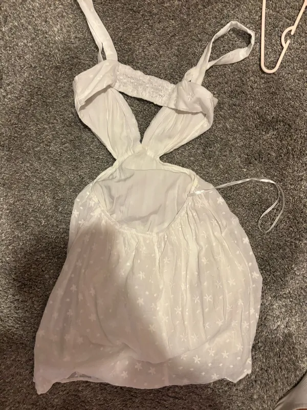 Princess Polly White Cut-Out Mini Dress - Image 3