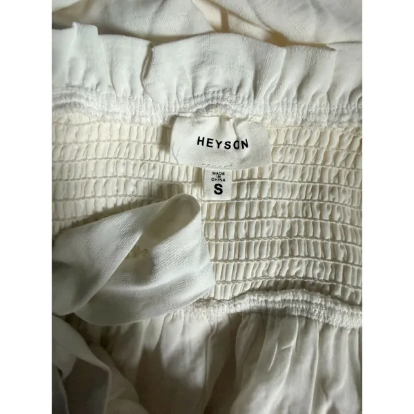 HEYSON White Dress Long Small - Image 4