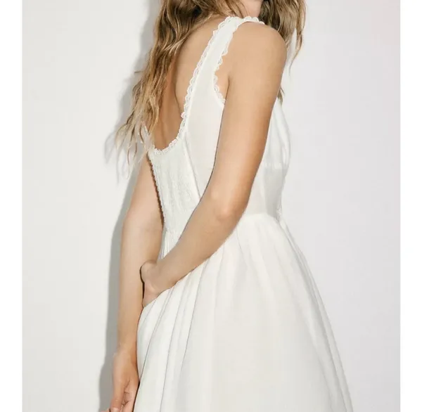ZARA White Mini Dress - Image 7