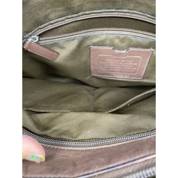 COACH Vintage Leather Brief Case Customized - Image 4