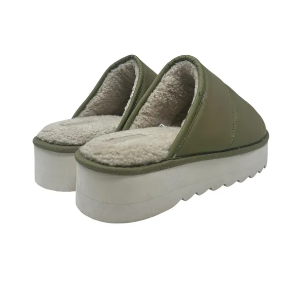 Anthropologie Maeve Puffy Platform‎ Slippers Green Size Large US 10 11 - Image 7