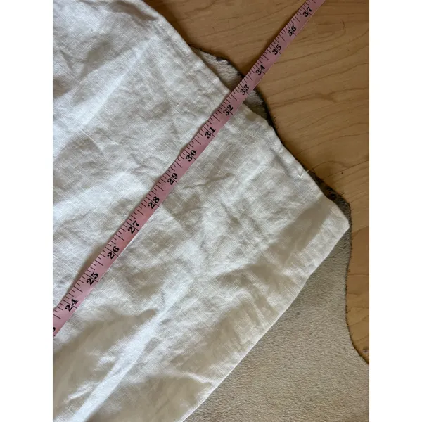 TUCKERNUCK White Annie‎ Smocked Mini Dress Linen Size Small - Image 8