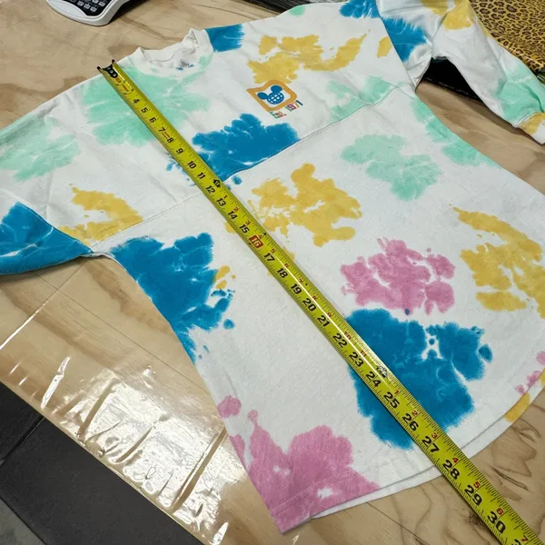 2022 Disney Parks Walt‎ Disney World Spirit Jersey Tie Dye Long Sleeve Small - Image 13