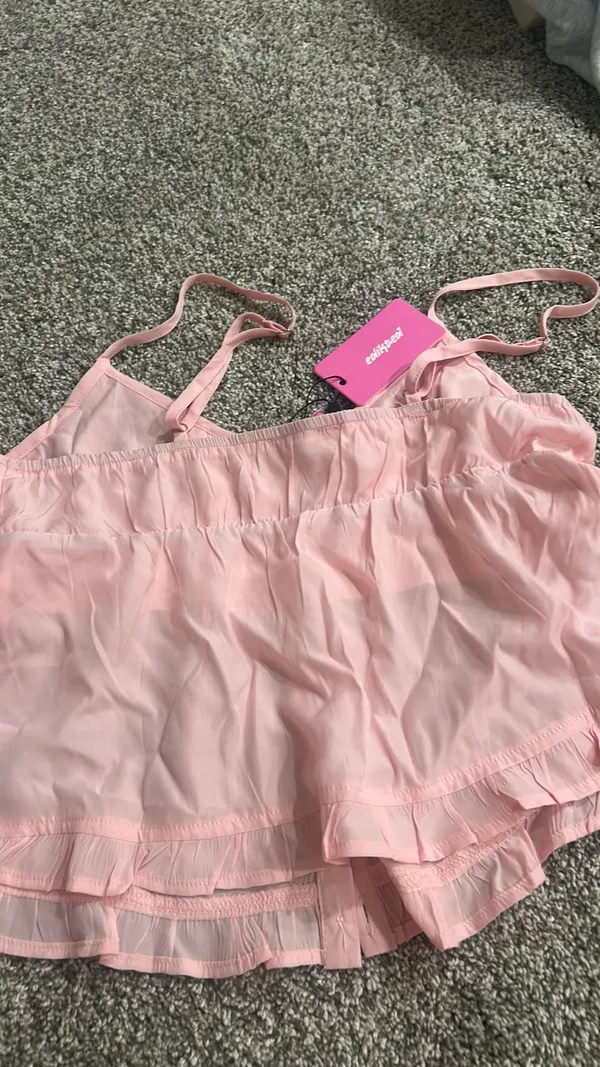 Edikted Halsey Ruffle Tank Top - Image 3