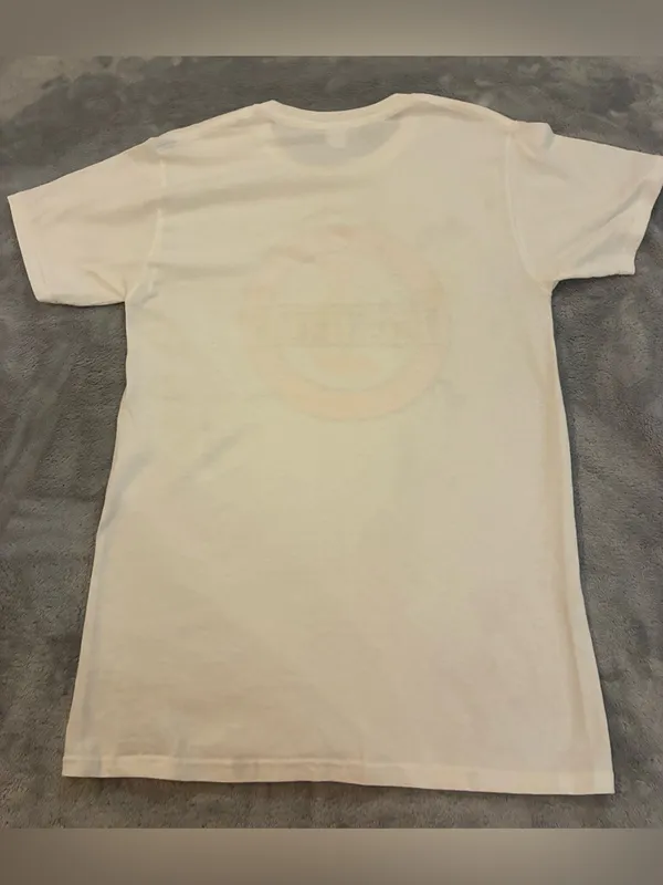Women’s Hanes White T-Shirt with Orange Tennessee Volunteers Logo Size Small - Image 2