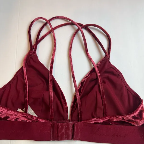 Victoria's Secret Velvet Bralette in Deep Red - Image 2
