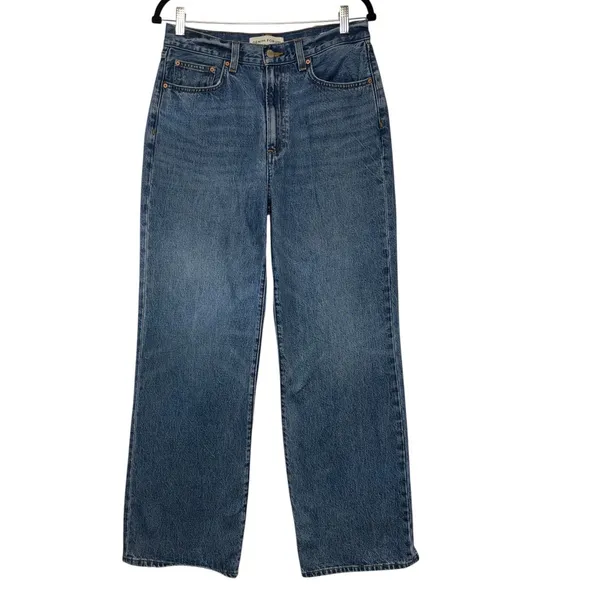 Denim Forum The Farrah Hi-Rise‎ Wide Leg Jeans Blue Size 29 Denim Pants - Image 2