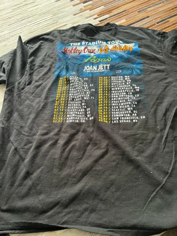 Motley crew concert tee Black Size L - Image 2
