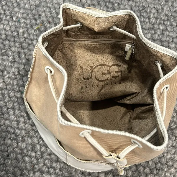 UGG‎ Creme Canvas Bucket Bag - Image 2