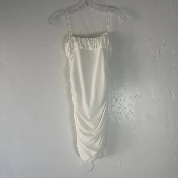 Polly Princess Women's Size 6 Small White White Eco Penney‎ Mini Dress - Image 6