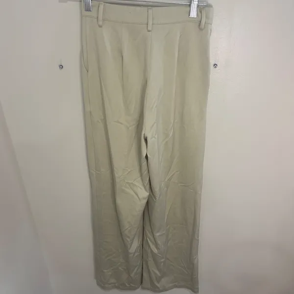 Princess Polly Beige Wide Leg Pleated Trousers High Waisted Tan Pants Size 0 US - Image 9