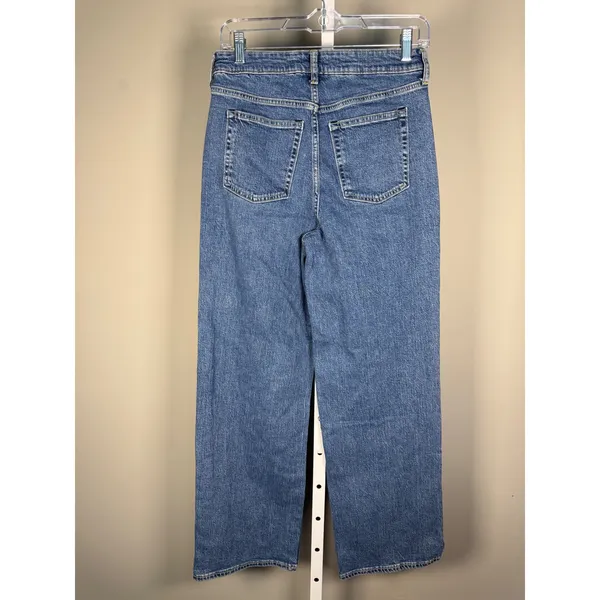 Free Assembly Full Wide Straight‎ High Rise Jeans Medium Wash Size 6 - Image 5