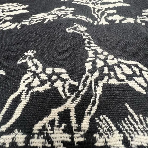 Vintage New Identity Elephant & Giraffe Safari Print Tapestry Jacket - Image 6