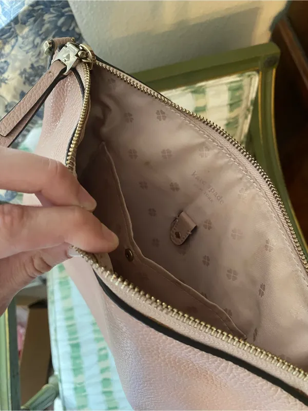 Kate Spade light pink leather crossbody purse - Image 3