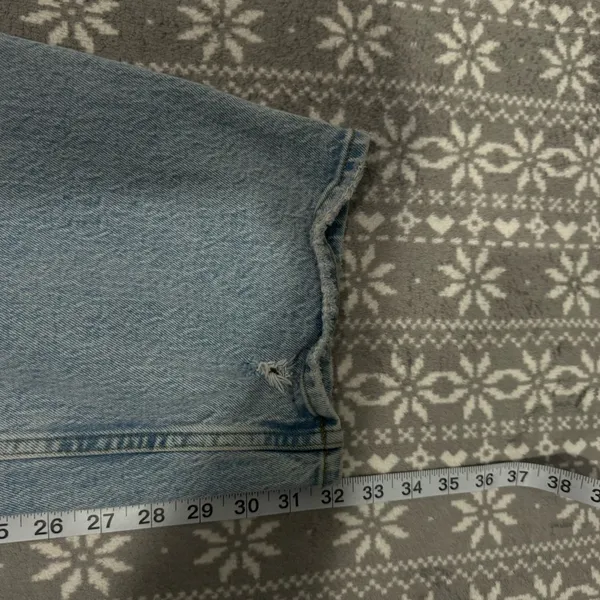 Abercrombie & Fitch Curve Love Ultra High Rise 90s‎ Straight Jean Size 24 Long - Image 11