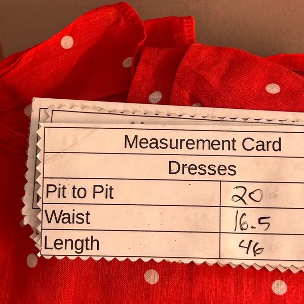 Old Navy Polka Dot Wrap Dress‎ Red Large - Image 8
