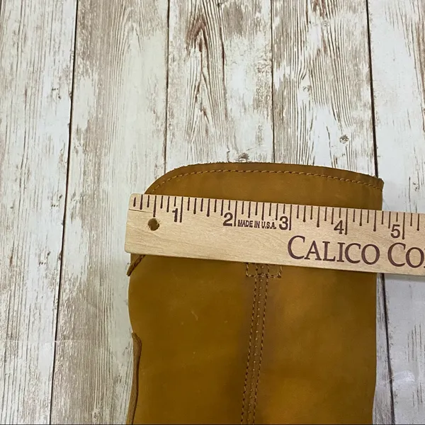 FRYE Cognac Cara Roper Mid Calf Pull On Boots Size 9 - Image 13
