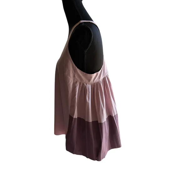 Athleta Women's Blush Pink Colorblock Swing Tank Top Medium Travel Hiking - Image 3
