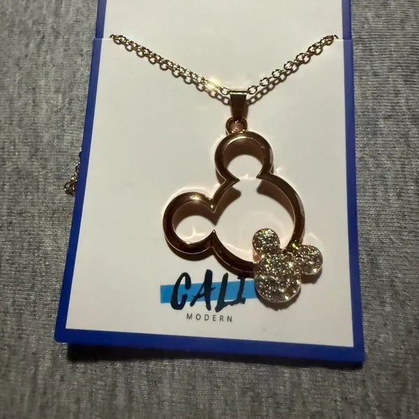 Gail Gold and Silver Pendant Necklace - Image 2