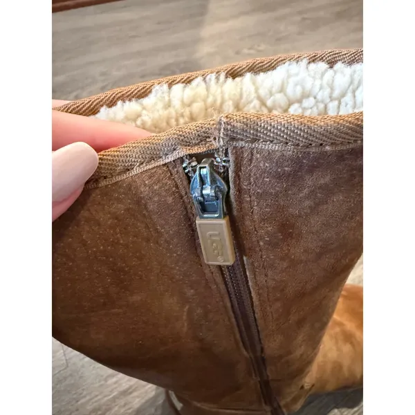 UGG Australia - Mid Calf Sheepskin Boots - Women’s 9, Chestnut - Image 5