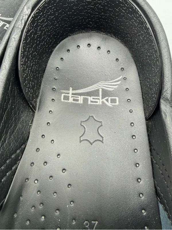 Dansko Balance Black Patent Leather Clogs EU 37 US 6.5-7 Slip On Comfort Shoes - Image 7