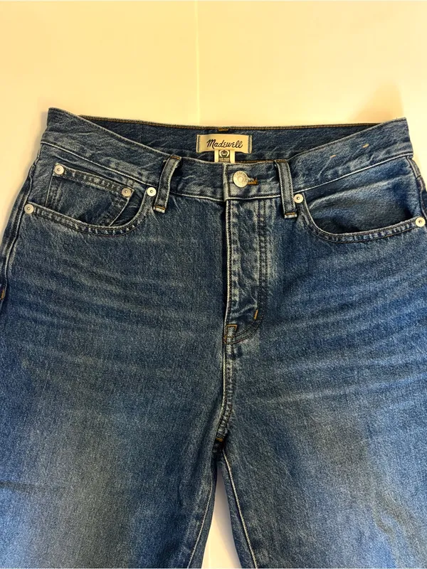 Madewell low slung straight jeans - Image 2