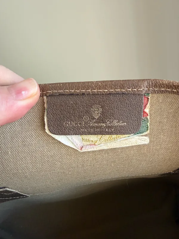 Gucci GG Tote Bag Canvas Leather - Image 11