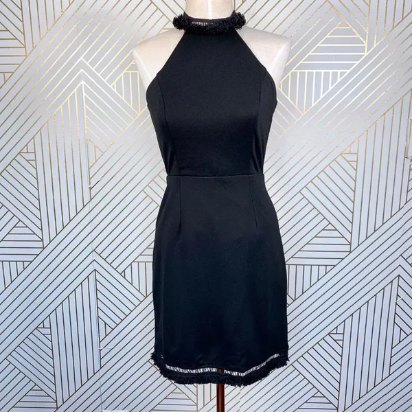 Lulu's Skyline‎ Views Black Bodycon Halter Dress - Image 3
