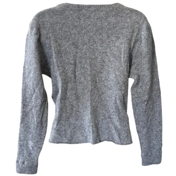 Reformation 100% Cashmere Sweater Sz S Gray Neutral Quiet Luxury Classic Winter‎ - Image 2