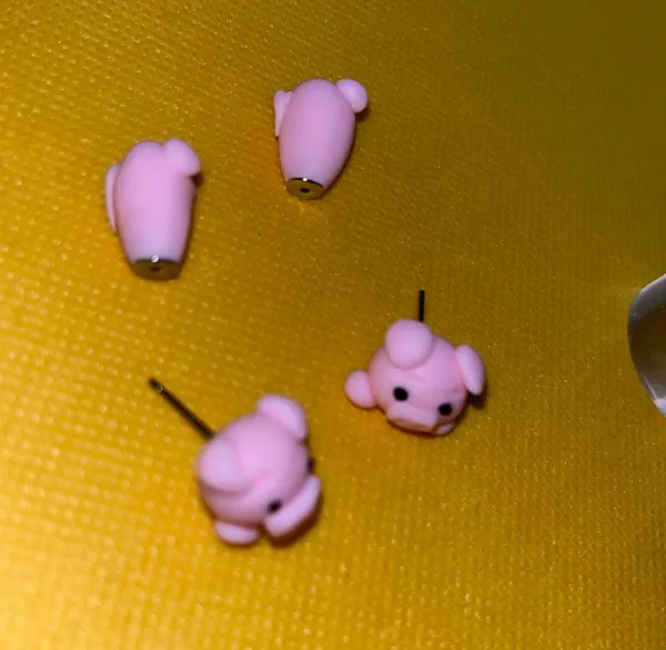 New Fashion Cute Animal Female Creative Handmade Earrings Polymer Clay - Image 4
