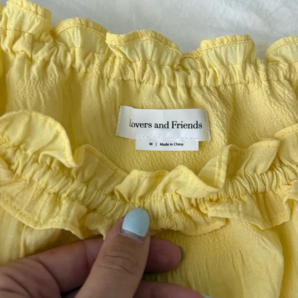 Lovers + Friends Tommy Top Lemon Yellow - Image 6