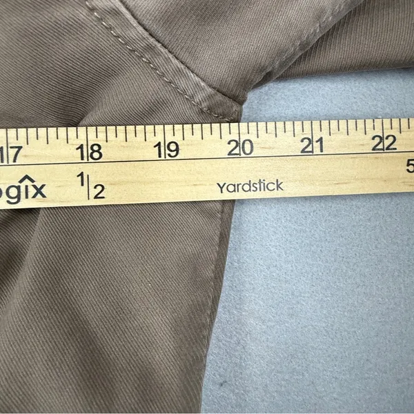 Y2K GAP Utility Parka Jacket Faux Fur Hood Tan Khaki Women’s Small - Image 9