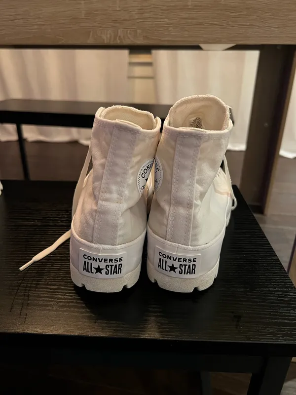 White High Top Converse - Image 4