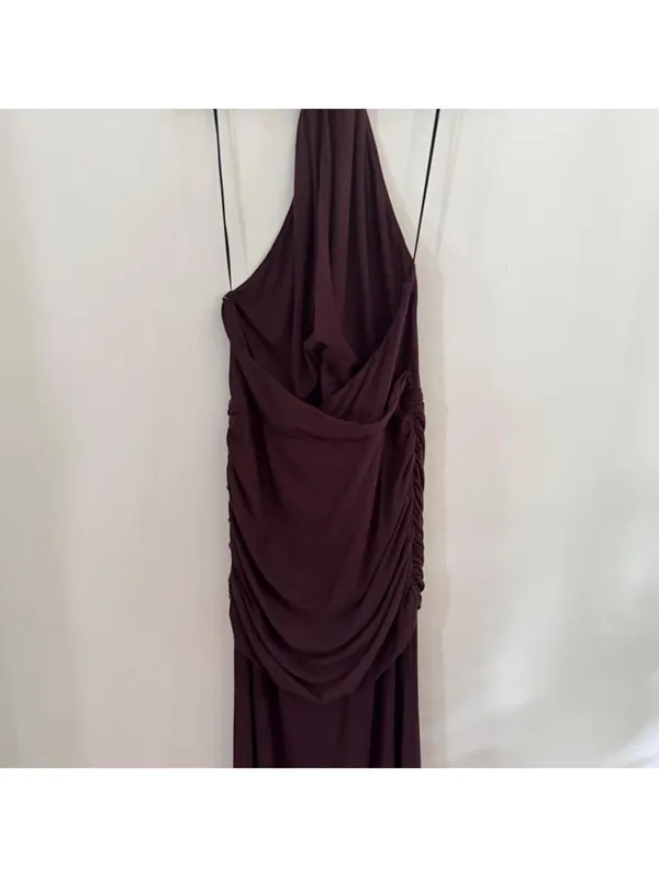 Reformation Arden Knit Dress in Brown - Image 5
