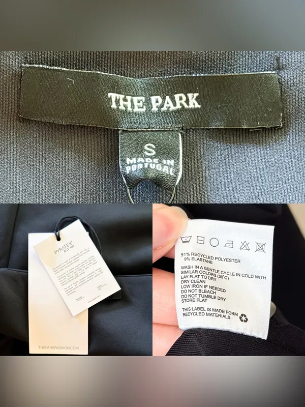 The Park Andy Mini Dress Square Neck Noir Dark Navy Small - Image 4