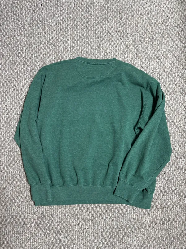 Blue 84 Men’s Green Ohio University Embroidered Casual Crewneck Sweatshirt - Image 2