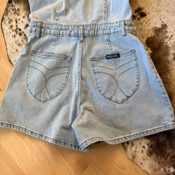 ROLLA'S Sailor Denim‎ Romper Size Large NWT Blue - Image 9