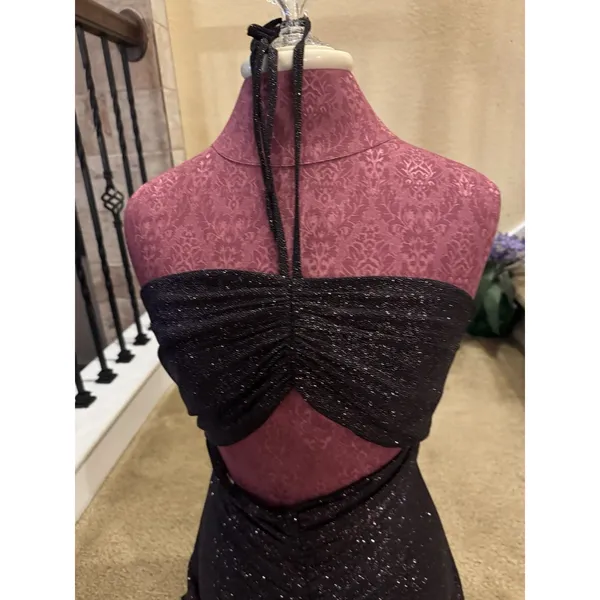Jules and Cleo Black Shimmery Prom/Evening Gown Size 12 - Image 6